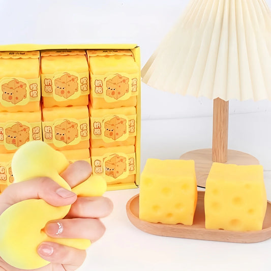 Squishy Square Cheese Squeeze Toys