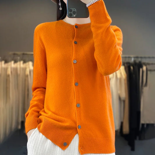 100% Merino Wool O-Neck Sweater