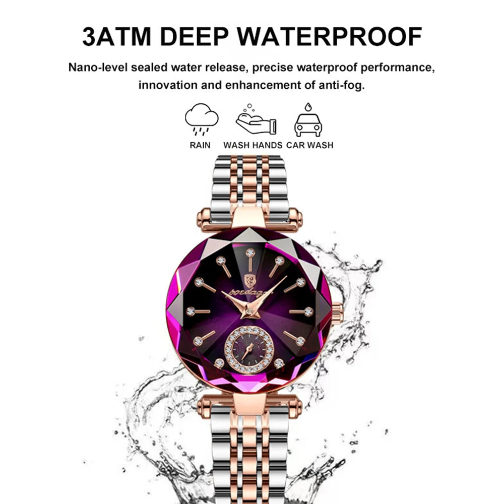Luxury Elegant Waterproof Stainless Steel Quartz Watches