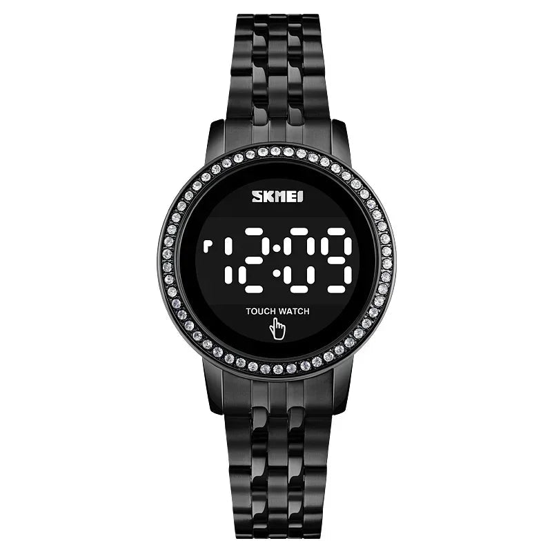 Digital LED Touch Diamond Waterproof Wristwatches