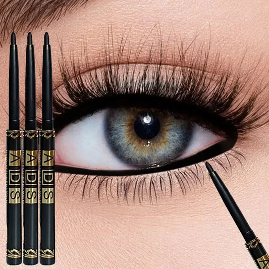 3PCS/9PCS Long-Lasting Waterproof Black Eyeliner Pencil