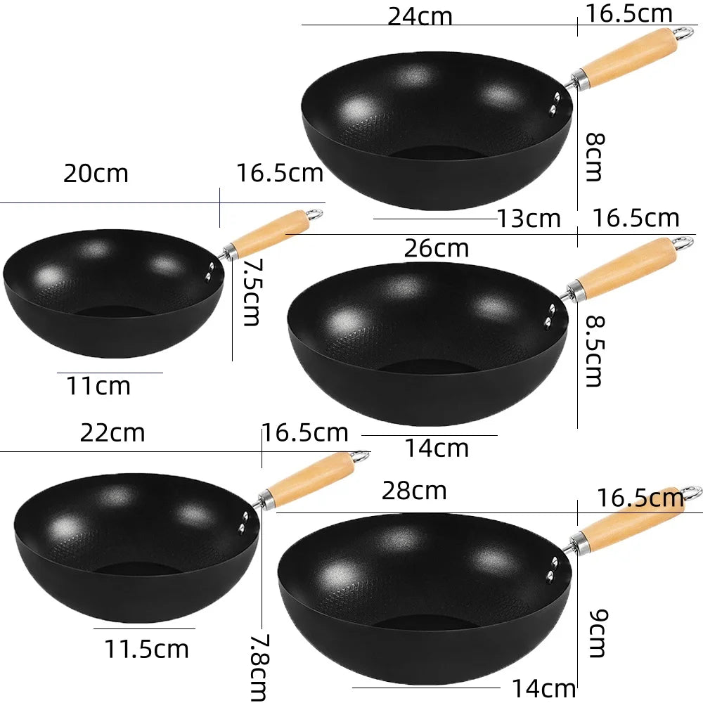 Multi-Functional Non-Stick Household Stir-Fry Cooking Pans