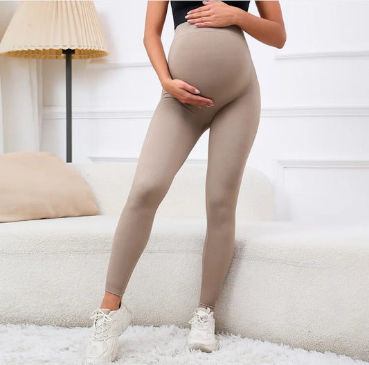 Elastic High Waist Maternity Leggings Skinny For Pregnant