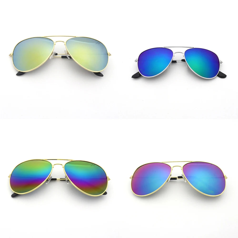 4 Pcs/set Unisex Brand Pilot Sunglasses
