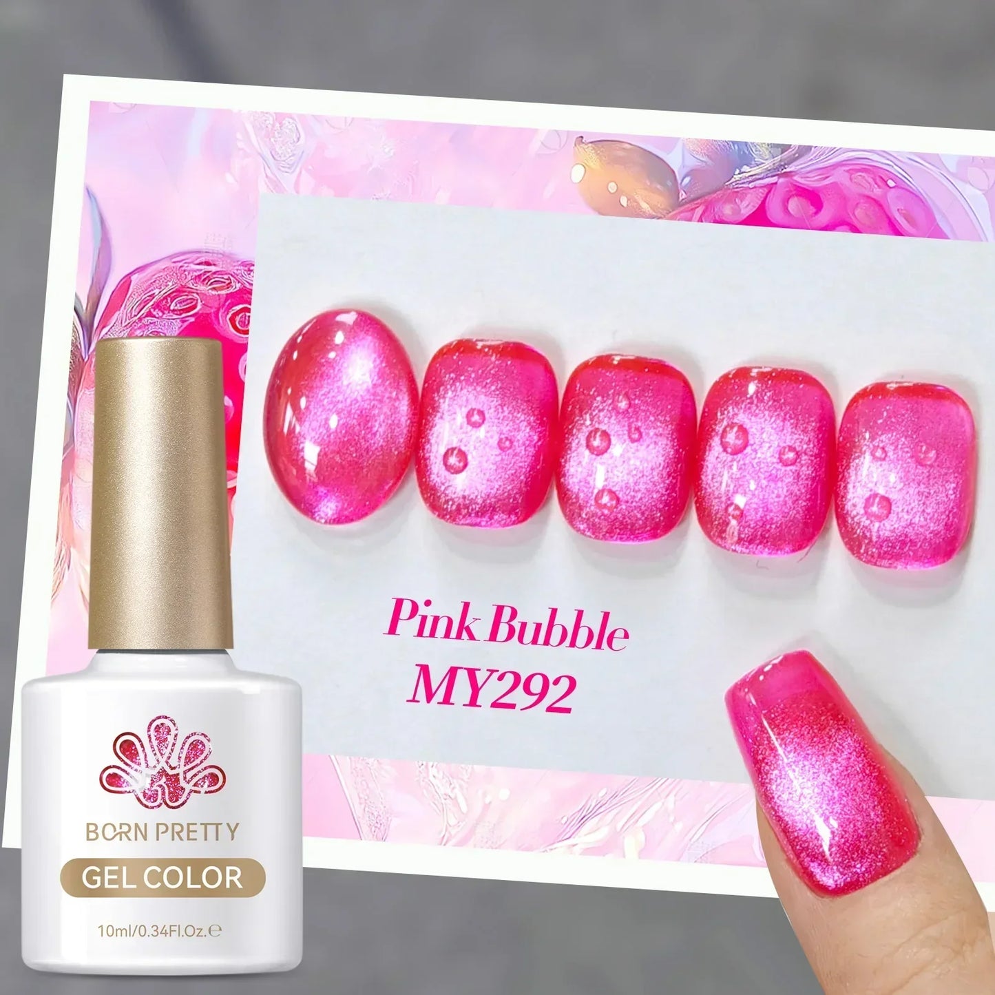 Blueberry Cat Magnetic Gel Nail Polish