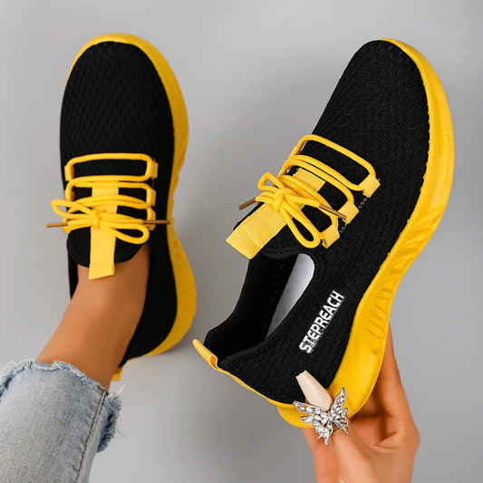 Breathable Mesh Flat Casual Sneakers Shoes