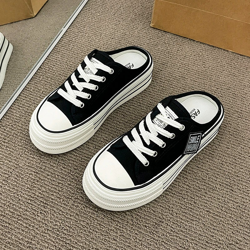 Thick Canvas Bottom Sneakers