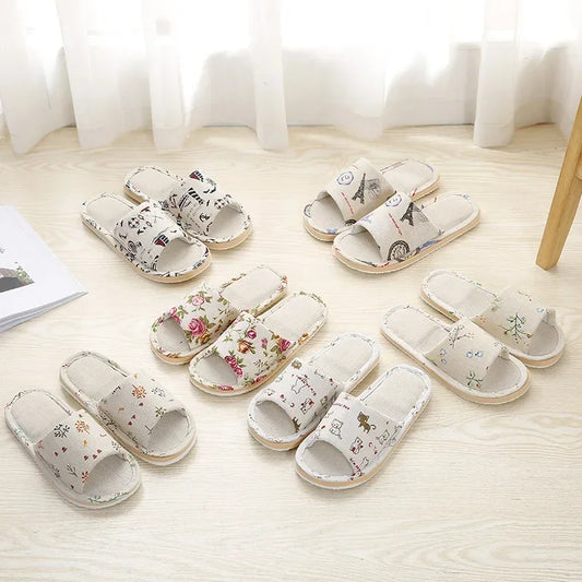 Four Season Linen Home Slippers