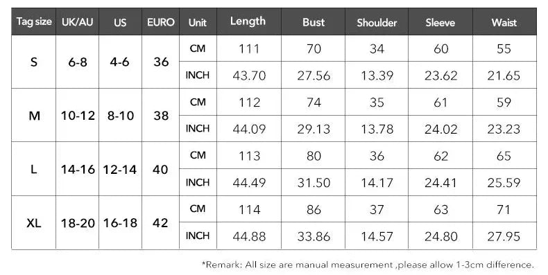 فستان أنيق بأكمام طويلة بنقشة مخططة