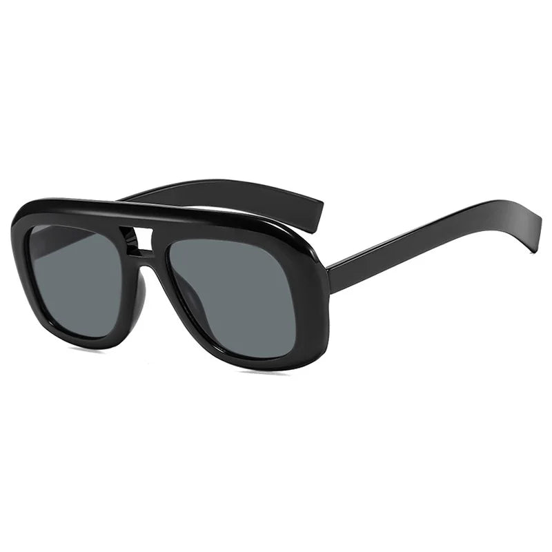 vintage square oversize sunglasses