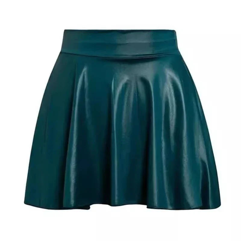 Mini Short Faux Leather Skirts