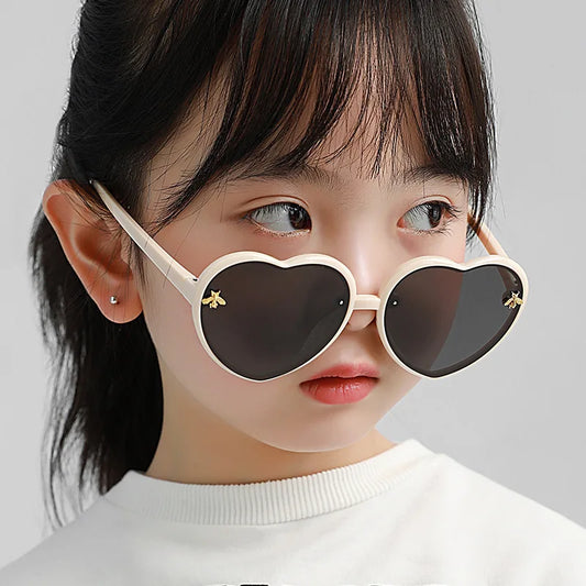 Heart Retro Cute Pink Cartoon Sunglasses