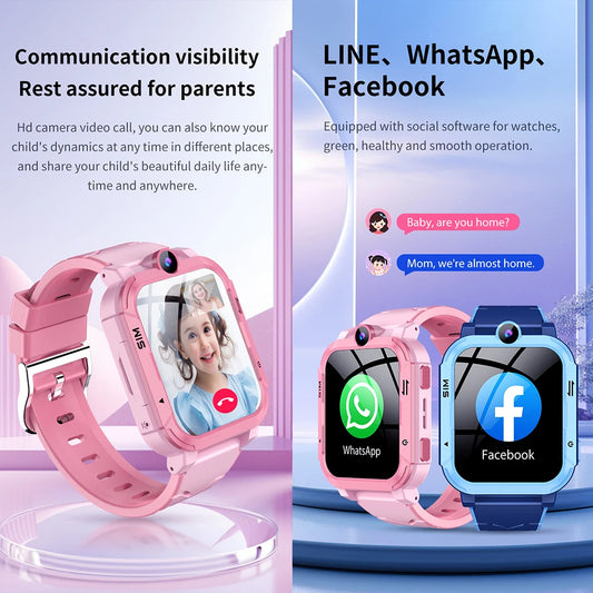 Smart Watch Kids GPS WiFi Tracking Location Video Call SOS APP Download Monitor