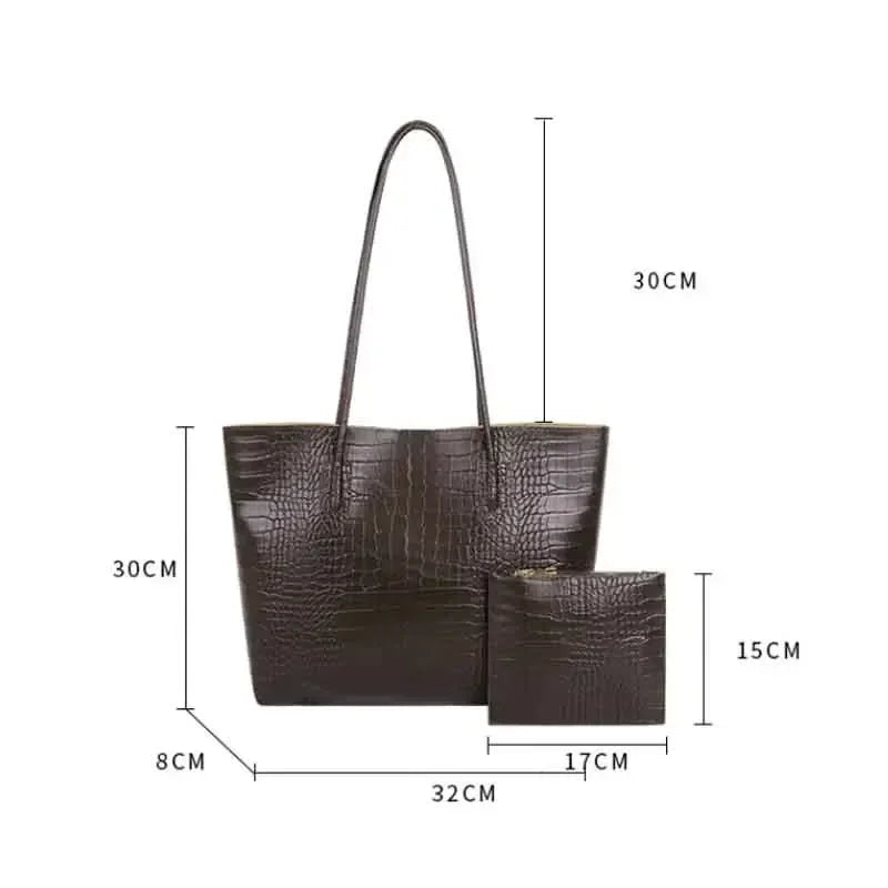 DANA Large PU Leather Shoulder Bag