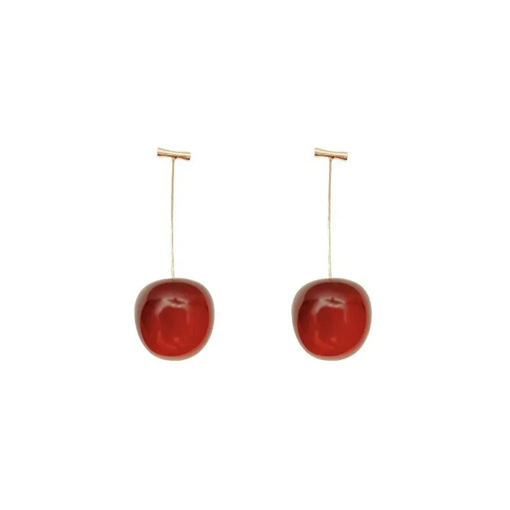 DANA Sweet Red Cherry Earrings