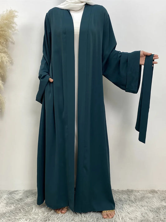 Islamic Ramadan Open Abaya Robe