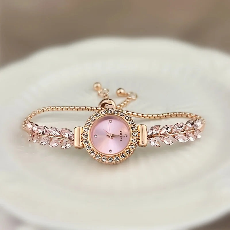 Luxury Water Diamond Quartz Bracelet Watch