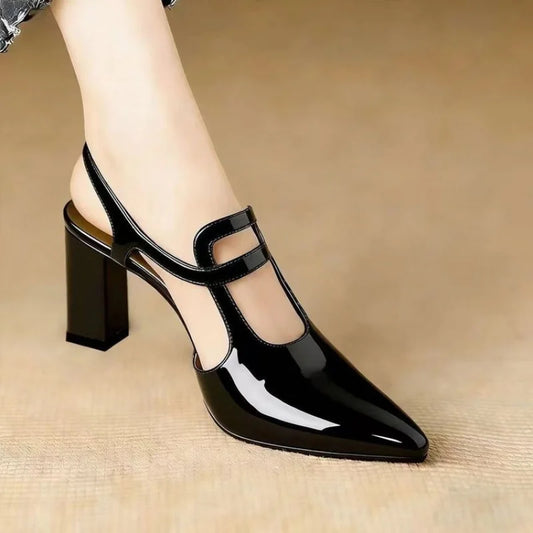 Pumps Pointed Toe High Heels Slingback Mary Janes Elegant Shoes