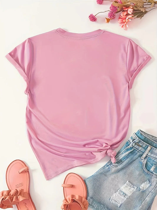 Short Sleeve Casual Sporty Style T-Shirt
