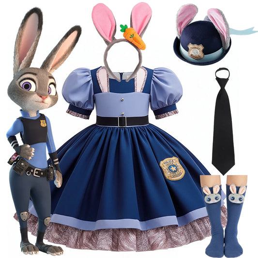 Zootopia Bunny Costume Cosplay Set