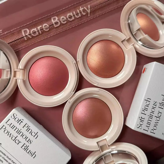 Rare Beauty 3D Face Brighten Blush Highlighter Powder with Mirror Cosmetic Contour