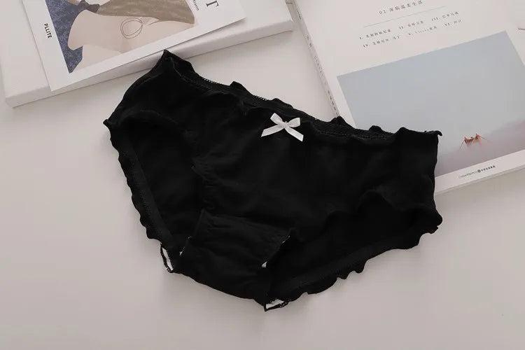 Pure Cotton Briefs Mid Waist Lingerie