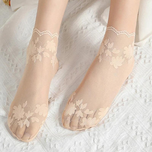 Transparent Lolita Invisible Thin Non-slip Short Sock