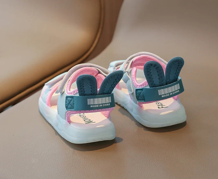 Cartoon Greenish Pink Soft Boys Girls Shoes