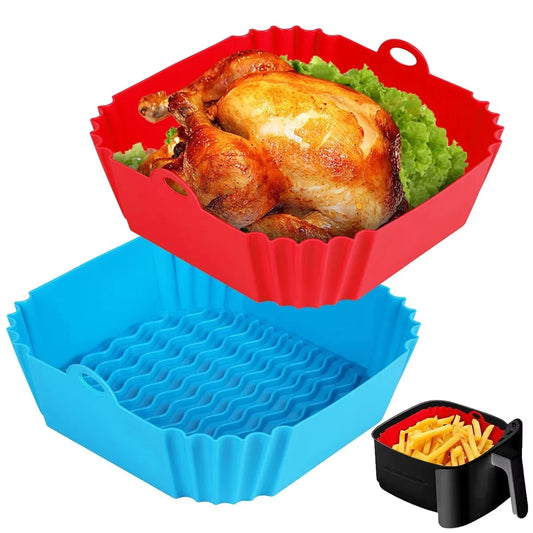 Silicone Air Fryer Pot Tray Food Safe