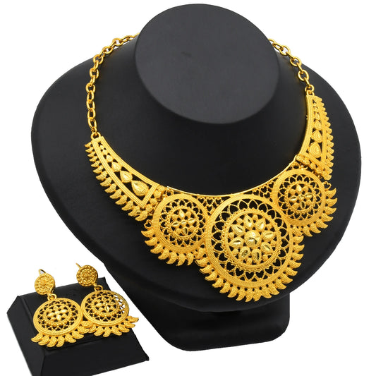 African Jewelry Big Necklace Jewelry Set
