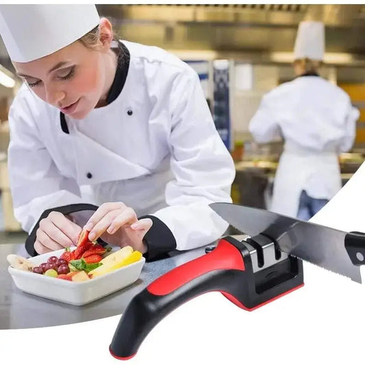 3-Segment Knife Sharpener Stainless Steel