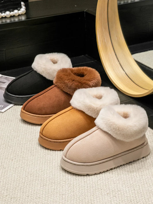 Fluffy Faux Fur Soft Slippers Shoes