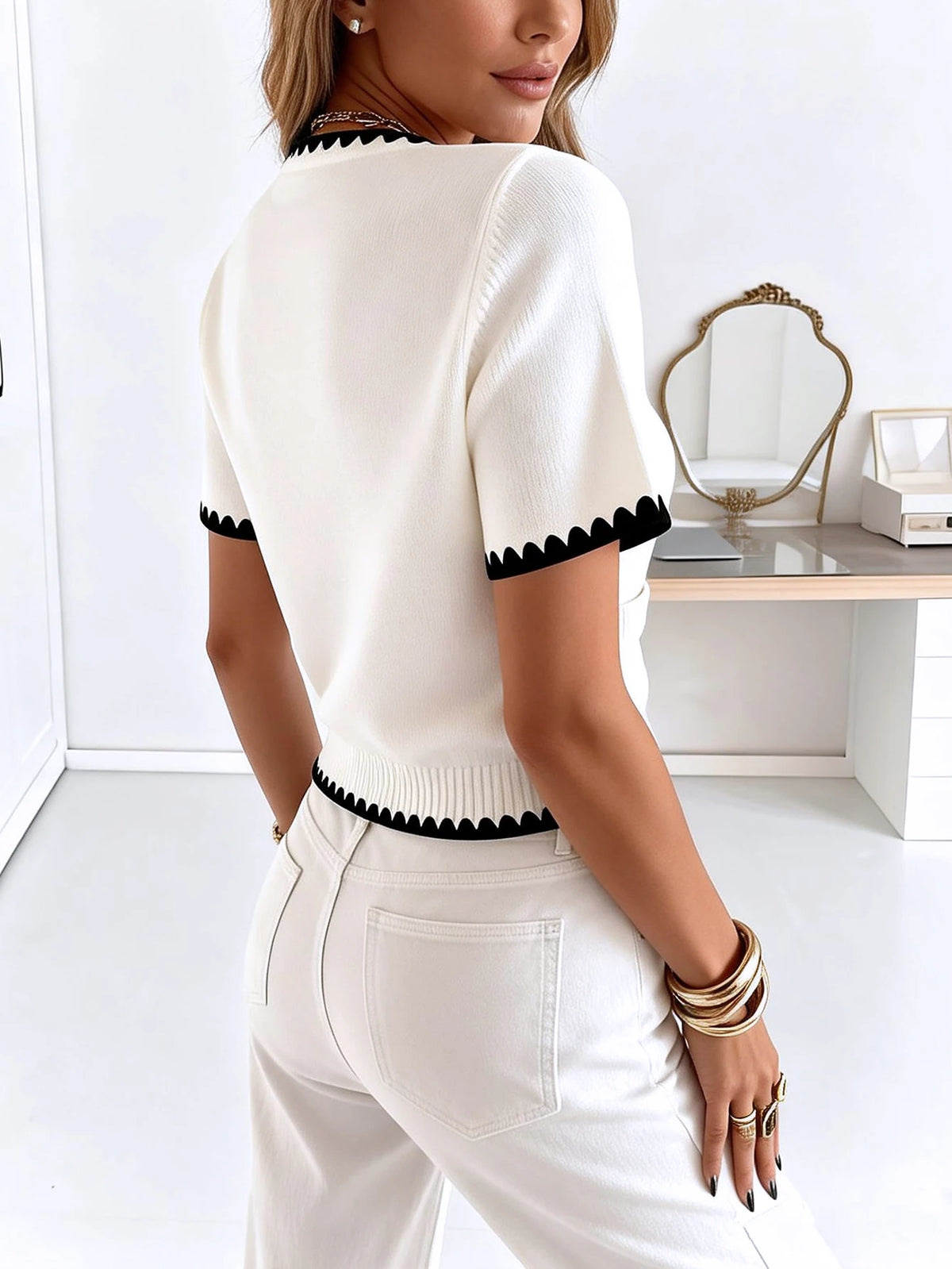 Niche Knit Cardigan Lazy Style V-Neck Cardigan Casual and Elegant Coat Jacket Coat