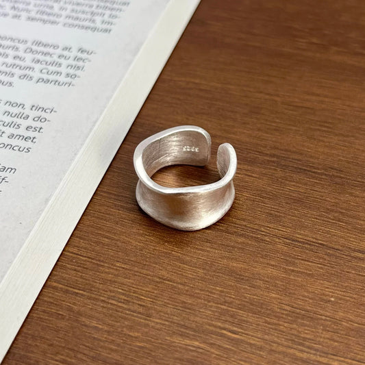 DANA 925 Sterling Silver Handmade Wide Ring