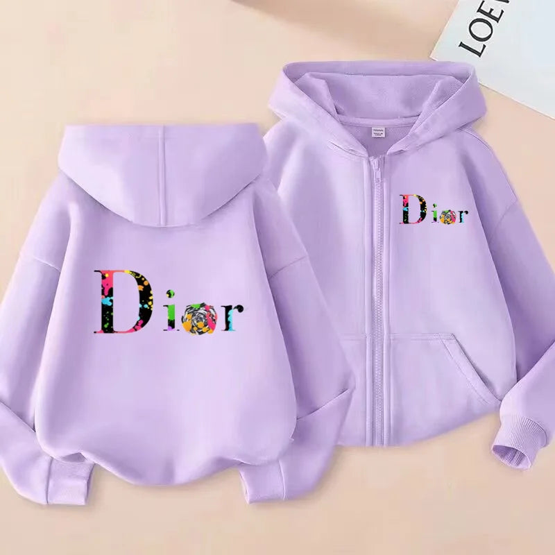 Letter 3-12Yrs Long-sleeved Top Casual Hoodie