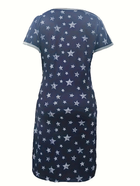 Maternity Sleepwear Short Sleeve Breastfeeding Pajamas