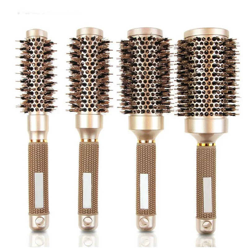 4PCS Round Hairdressing Curling Hair Brushes