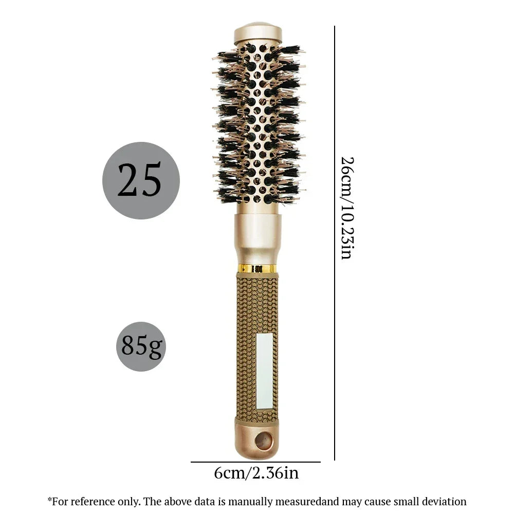 Aluminum Tube Round Barrel Hair Curling Brush