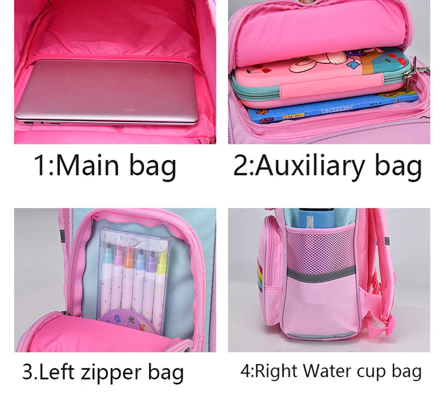 Backpack Large Capacity Waterproof Unicorn School Bag
