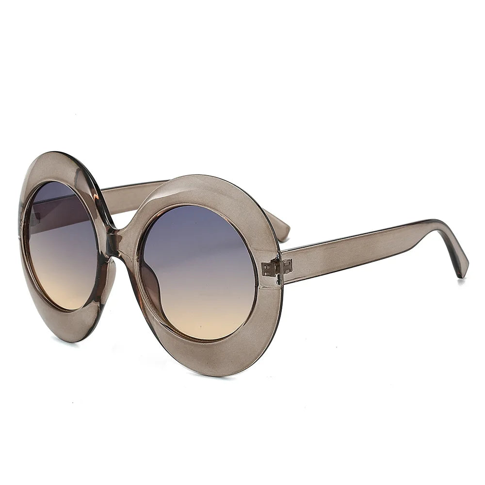 Oversized Oval Big Frame Hip Hop Sun Glasses