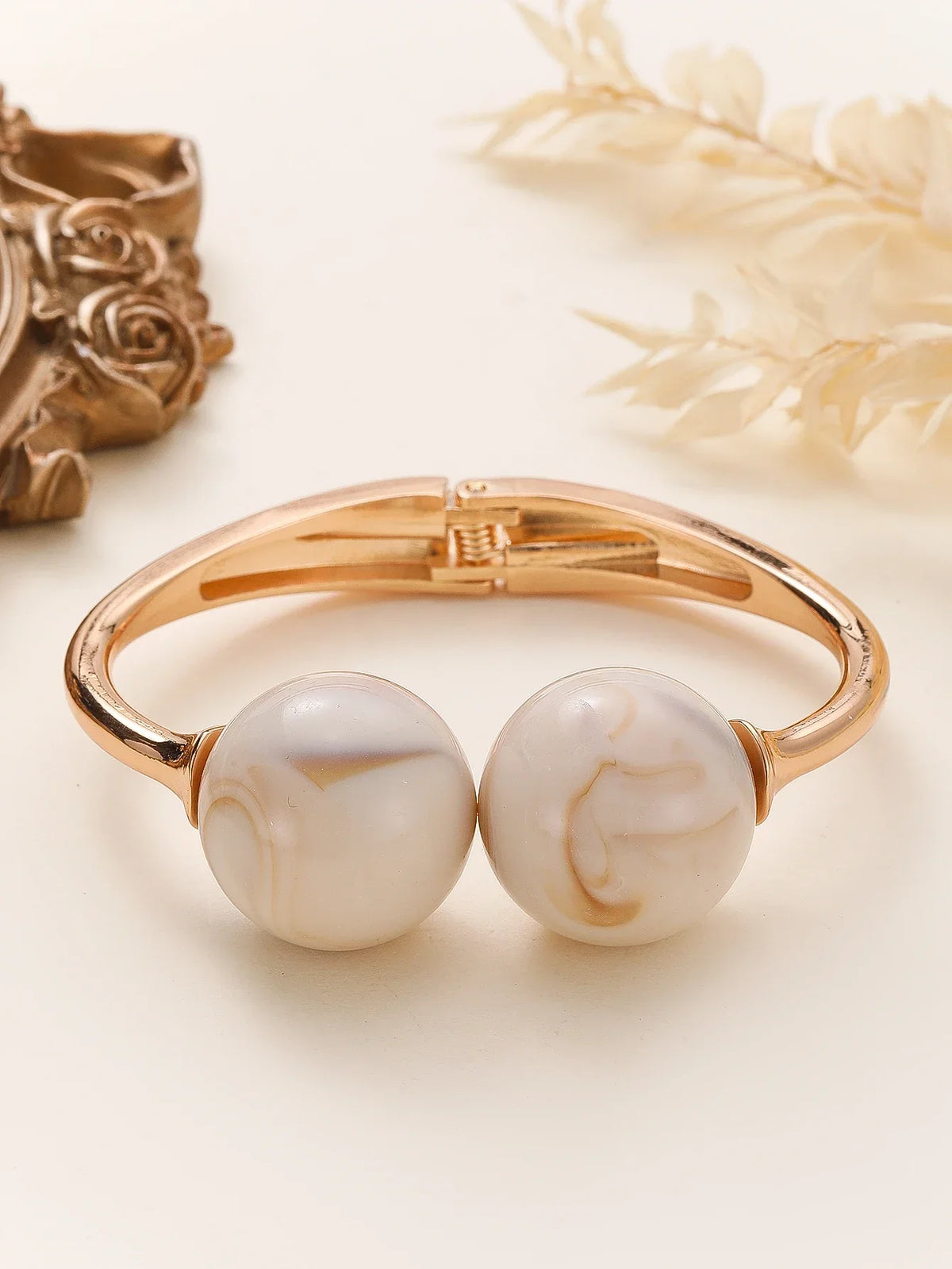 Acrylic Resin Open Bangle Double Balls Beads Adjustable Multi Colors Bracelets