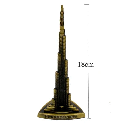Metal Architecture Figurine World Famous Landmark Building