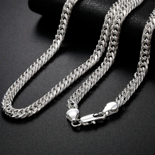 6MM chain 925 Sterling Silver Necklaces Jewelry