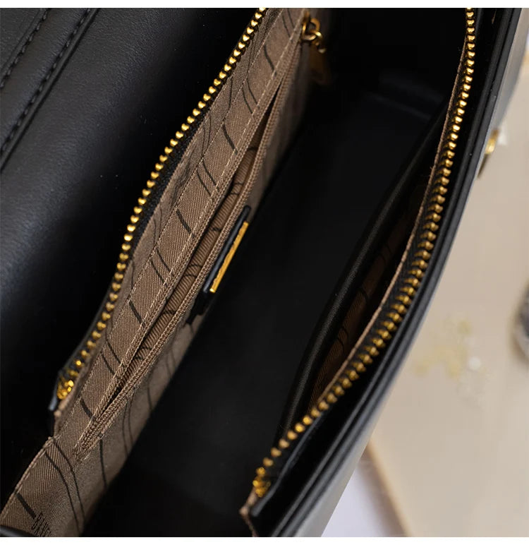 genuine leather underarm bag