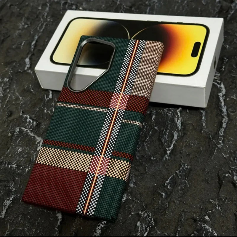 Carbon Fiber Wireless Magsafe Samsung Case Cover
