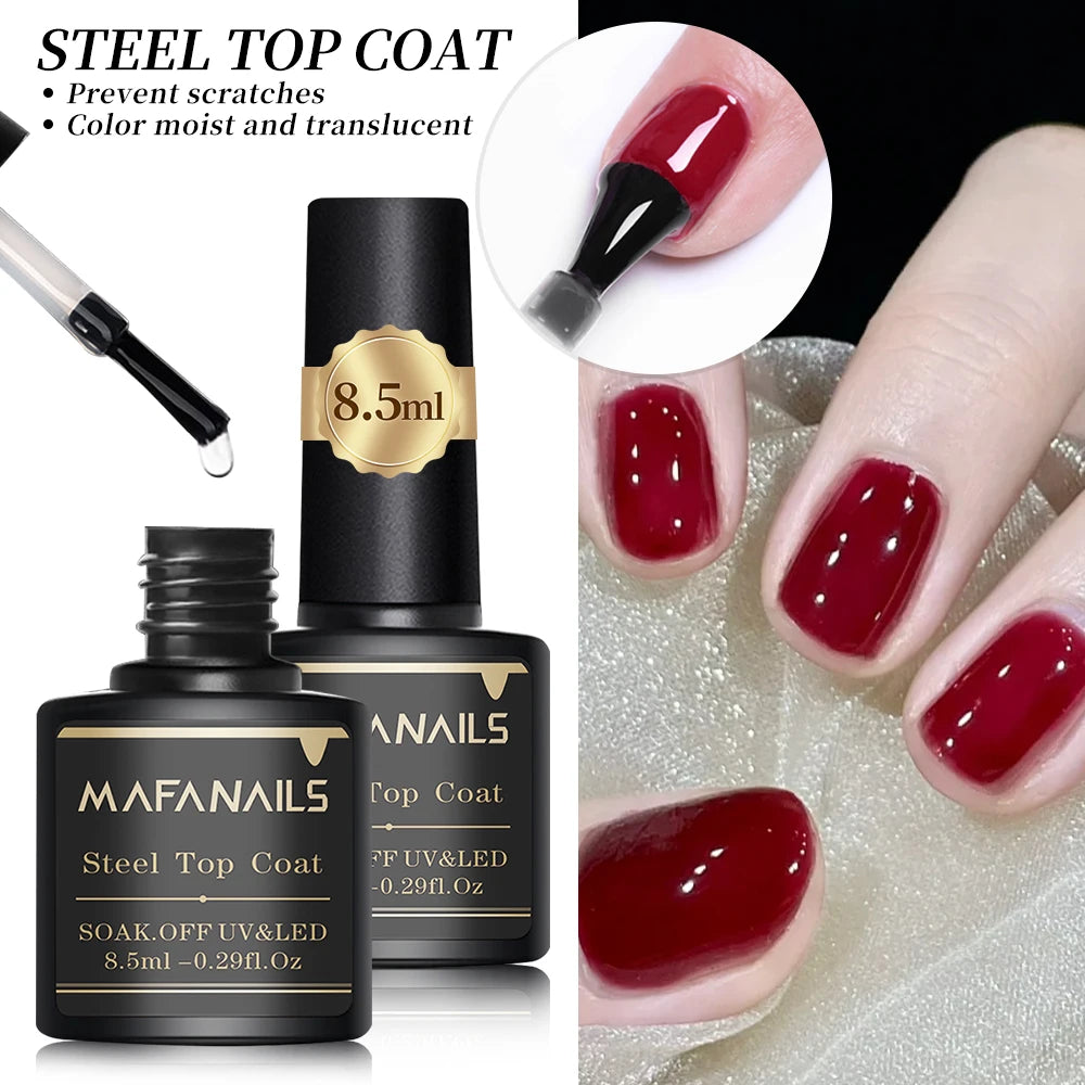 1/2pcs Nail Base Coat&Top Coat Gel Polish Sets 8.5ml Nail Varnish Rubber