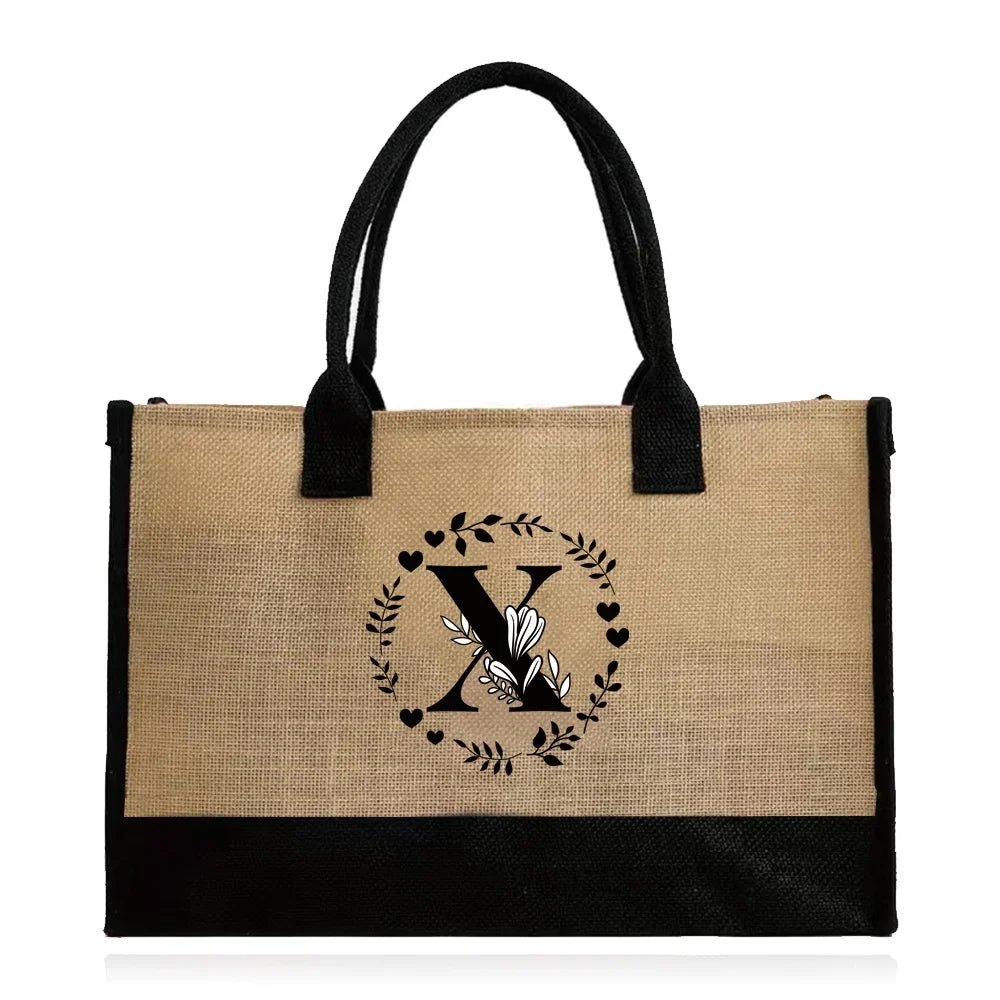 Large Capacity Grocery Letter Pattern Bags