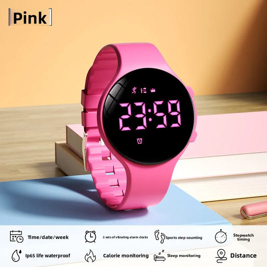 Electronic Silent Vibration Alarm Waterproof Sports Multifunctional Pedometer Stopwatch