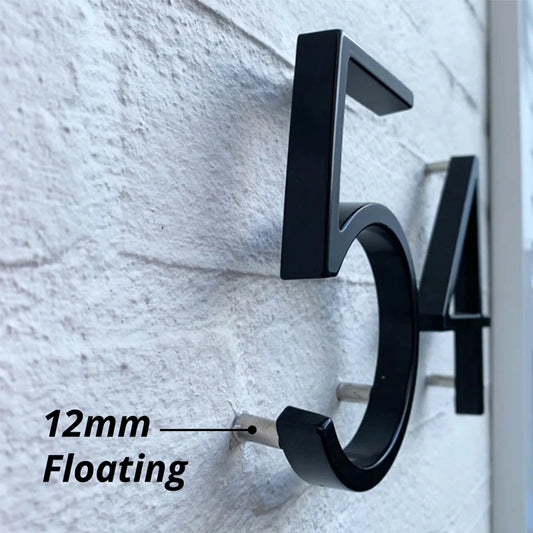 125mm Floating House Number Outdoor