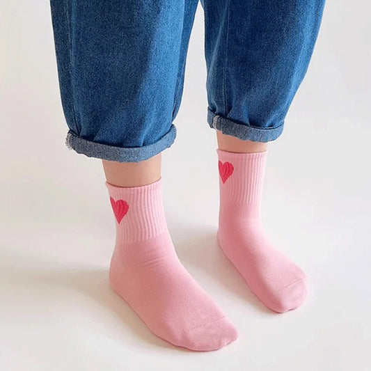 Girls Mid-Calf Socks Slip 5Pairs